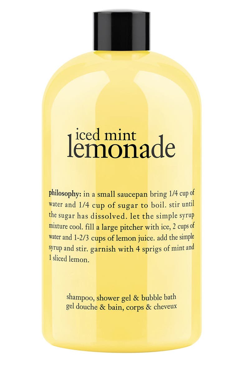 'iced mint lemonade' shampoo, shower gel & bubble bath (Limited Edition), Main, color, NO COLOR