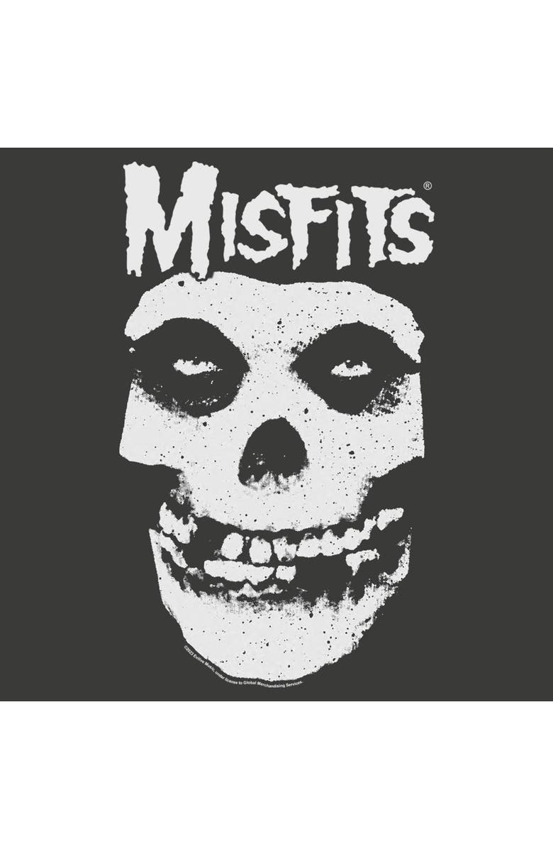 Misfits Men's Misfits Classic Fiend Skull Logo Distressed Graphic T-Shirt, Alternate, color, Pepper