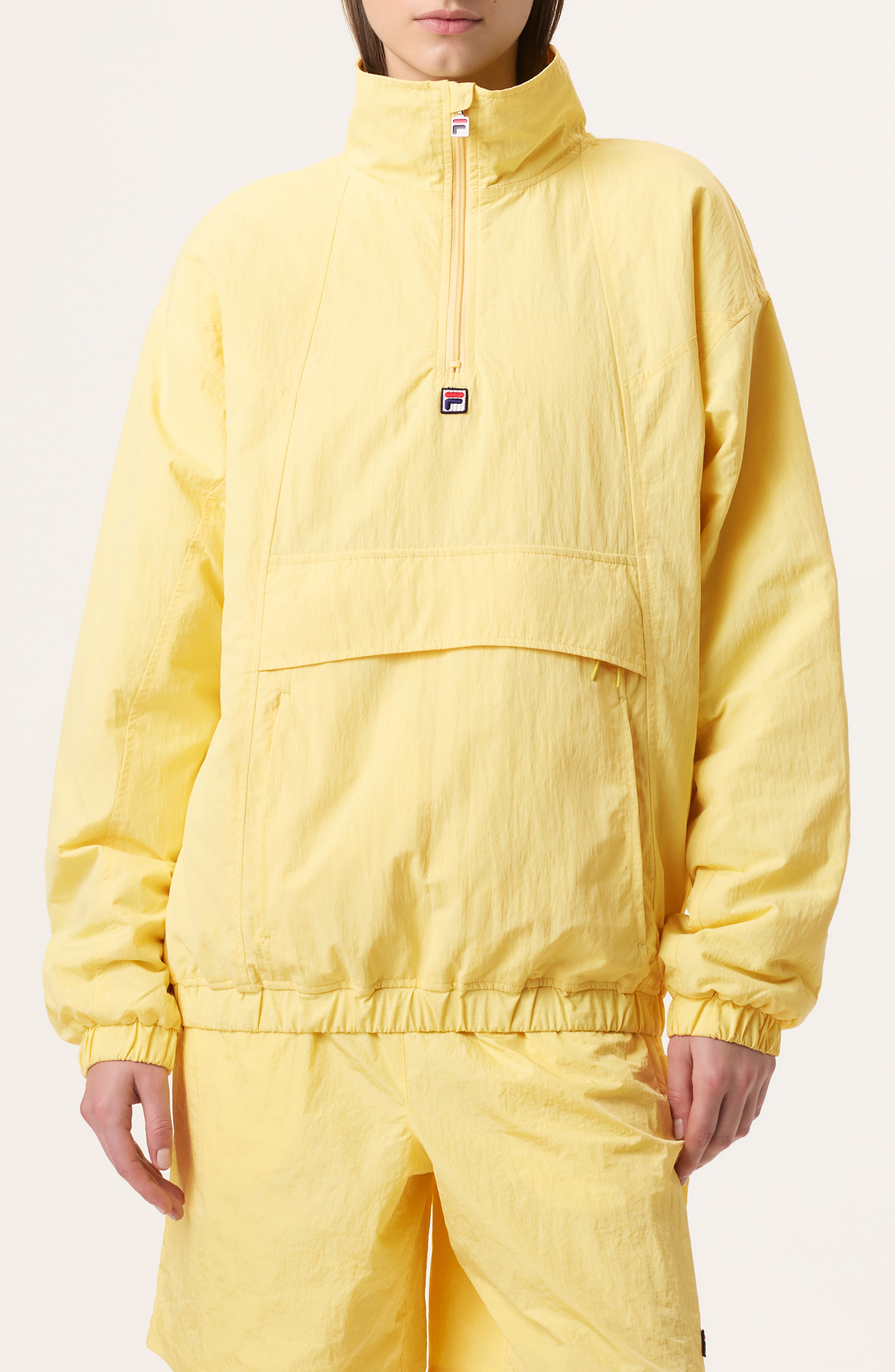 x Hailey Half Zip Nylon Oversize Jacket (Women) | Nordstrom