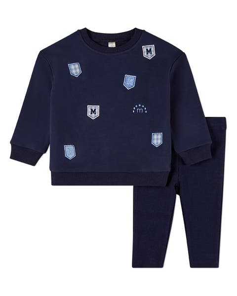 2 Piece Sweatshirt Set with Multiple MiniMoi Patches