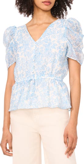 euw イユー puff sleeve peplum top Puff Sleeve Peplum Top – Endless Rose