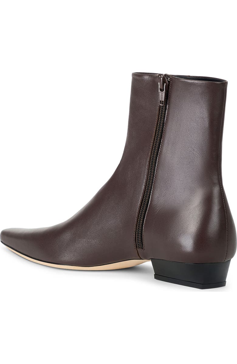 STAUD Wally Flat Ankle Boot, Alternate, color, Espresso