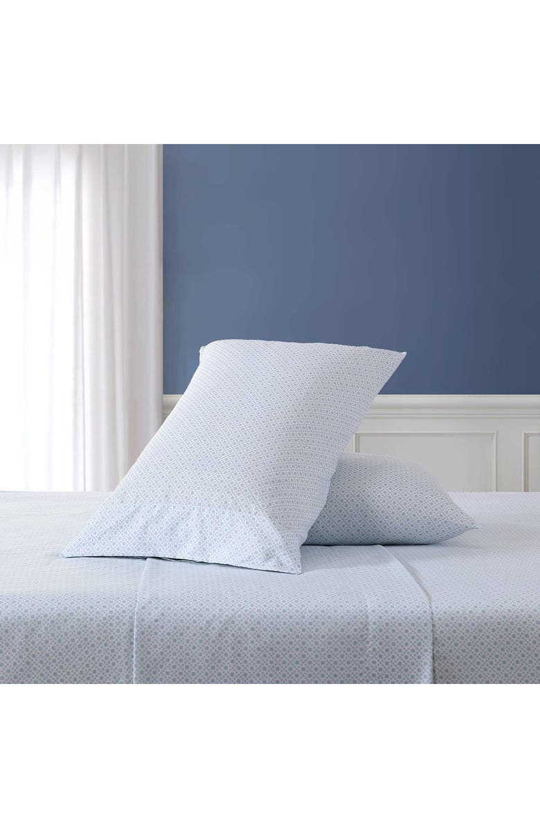 Nautica Annie Geo Cooling Microfiber Sheet Set, Alternate, color, Blue