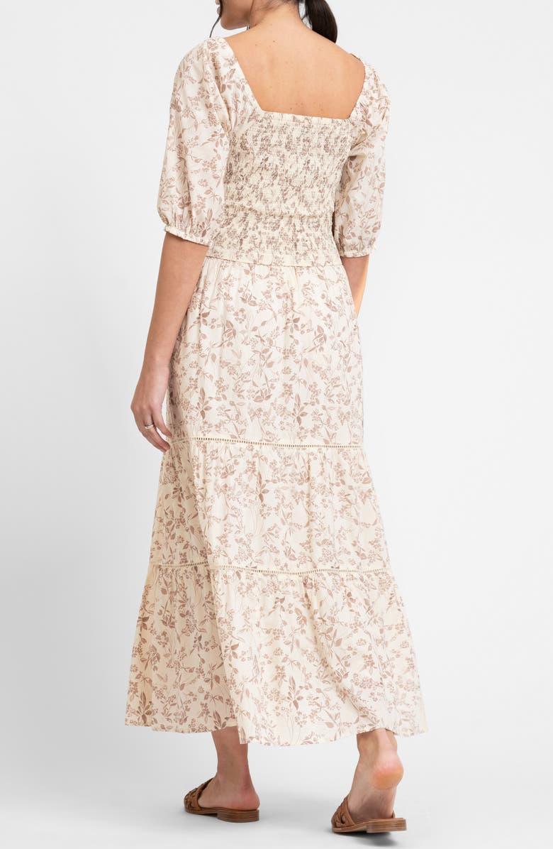 Seraphine Floral Two-Piece Maternity Crop Top & Maxi Skirt, Alternate, color, 