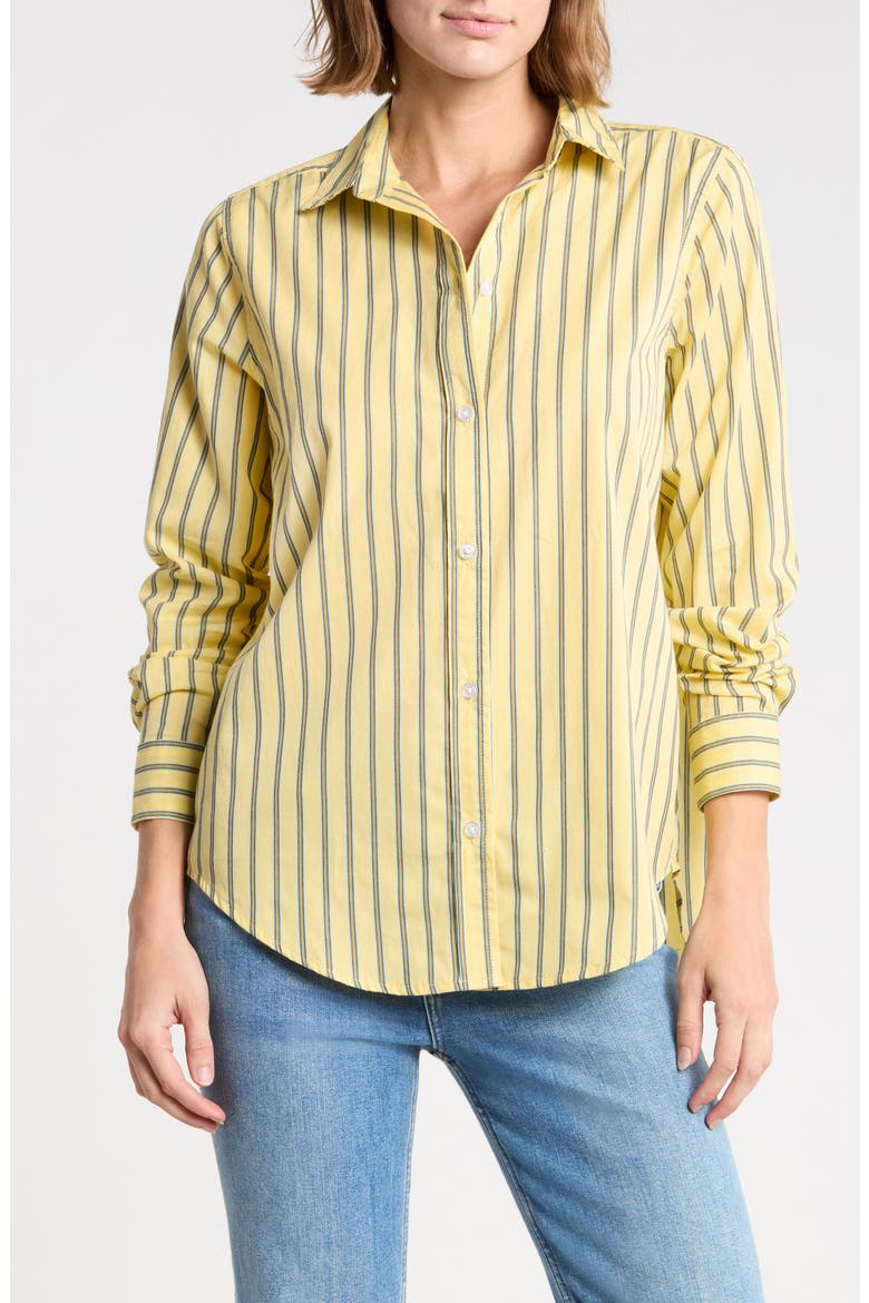 Belly Cotton Shirt, Main, color, LEMON GLOW