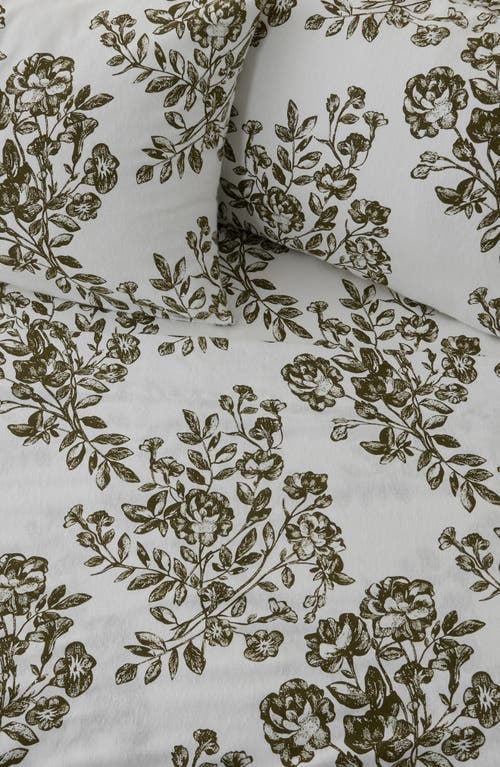 Woven & Weft Turkish Cotton Flannel Winter Floral Sheet Set