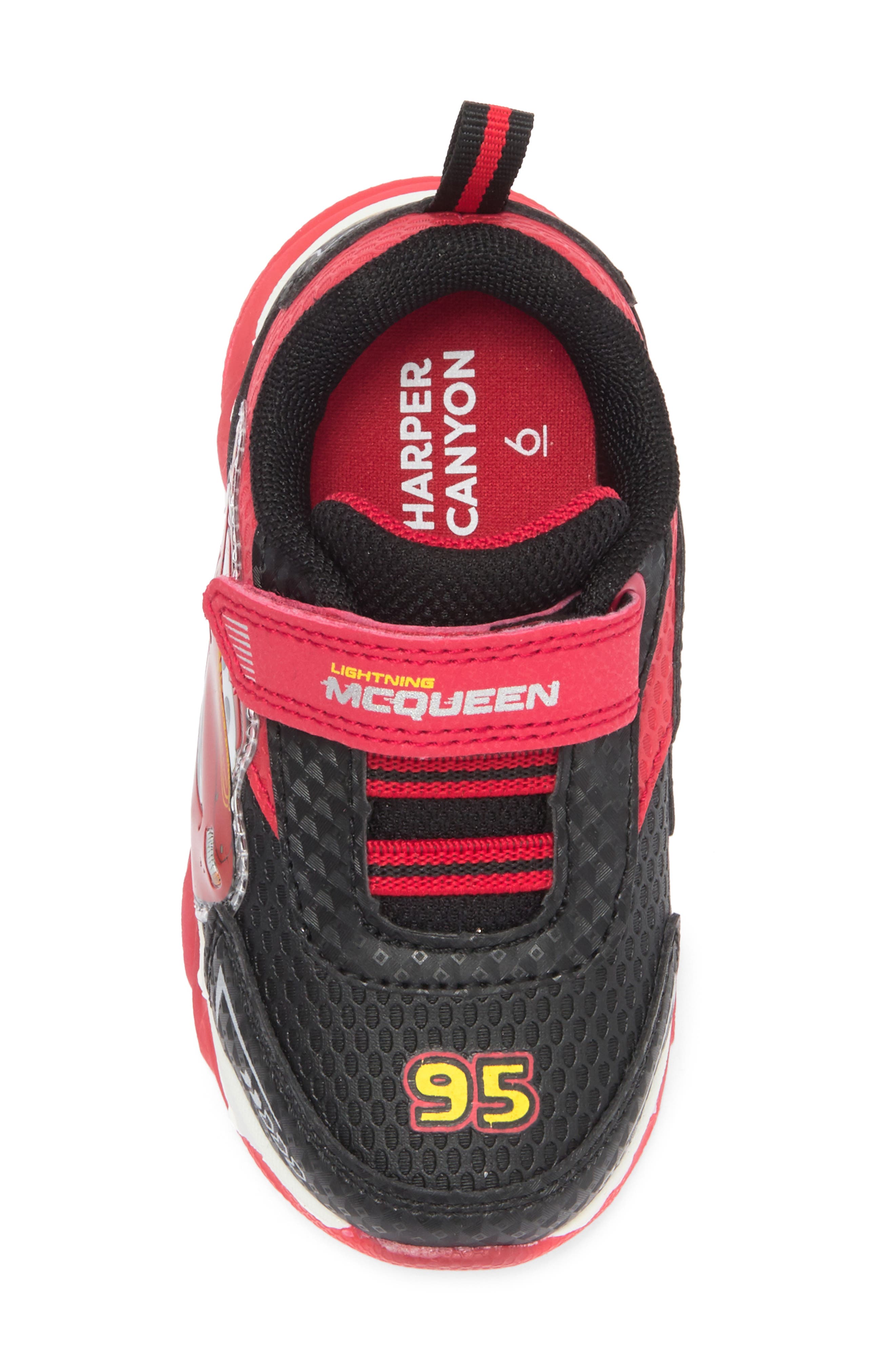 Harper Canyon Kids' Lightning McQueen Light Up Sneaker, Alternate, color, Red