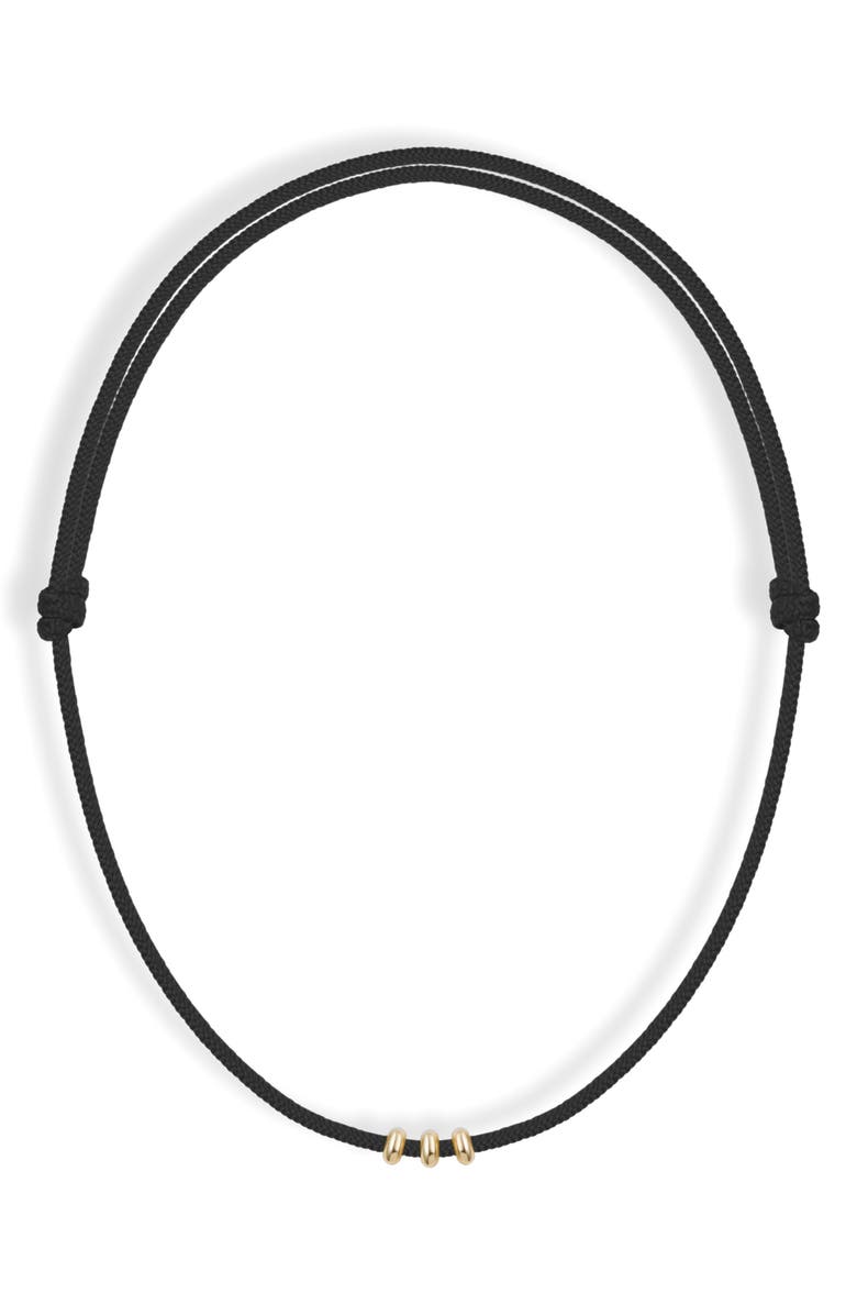 MOD AND JO Tommy Cord Necklace, Main, color, Black