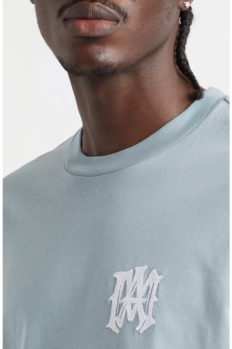 MA Chateau Embroidered Logo T-Shirt, Alternate, color, STEEL