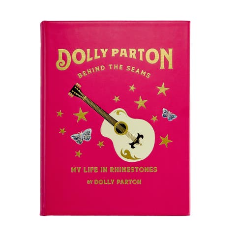 Dolly Parton Behind the Seams My Life in Rhinestones Leather Coffe Table book
