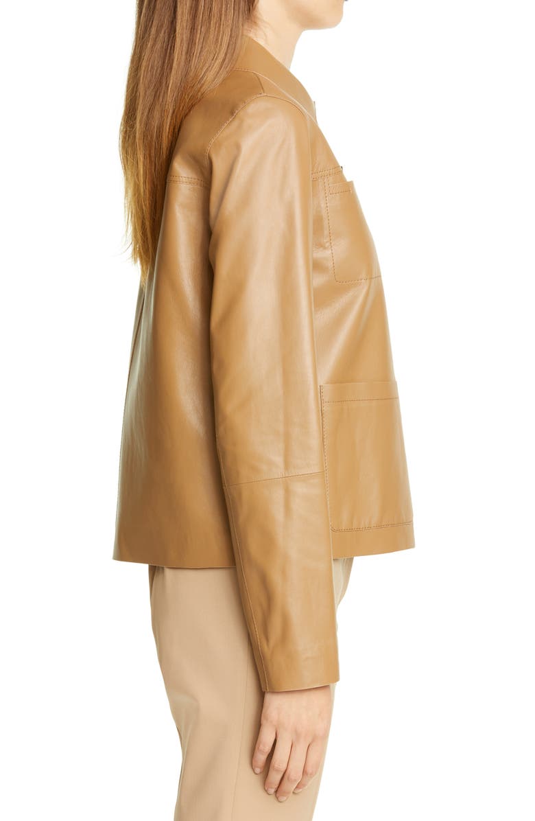 Lafayette 148 New York Tomasa Leather Jacket, Alternate, color,