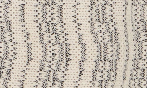 Cactus Man Irregular Stripe Open Stitch Camp Shirt In White