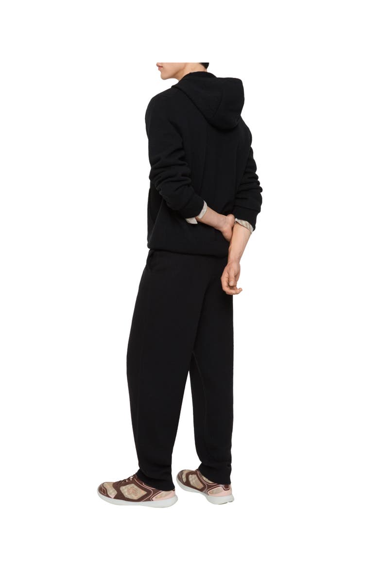 Burberry Wool Blend Track Pants, Alternate, color, Black