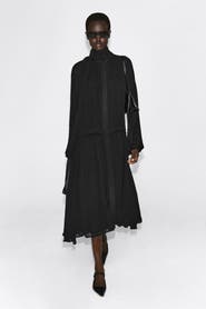 COS Fluid Scarf-detail Midi Dress