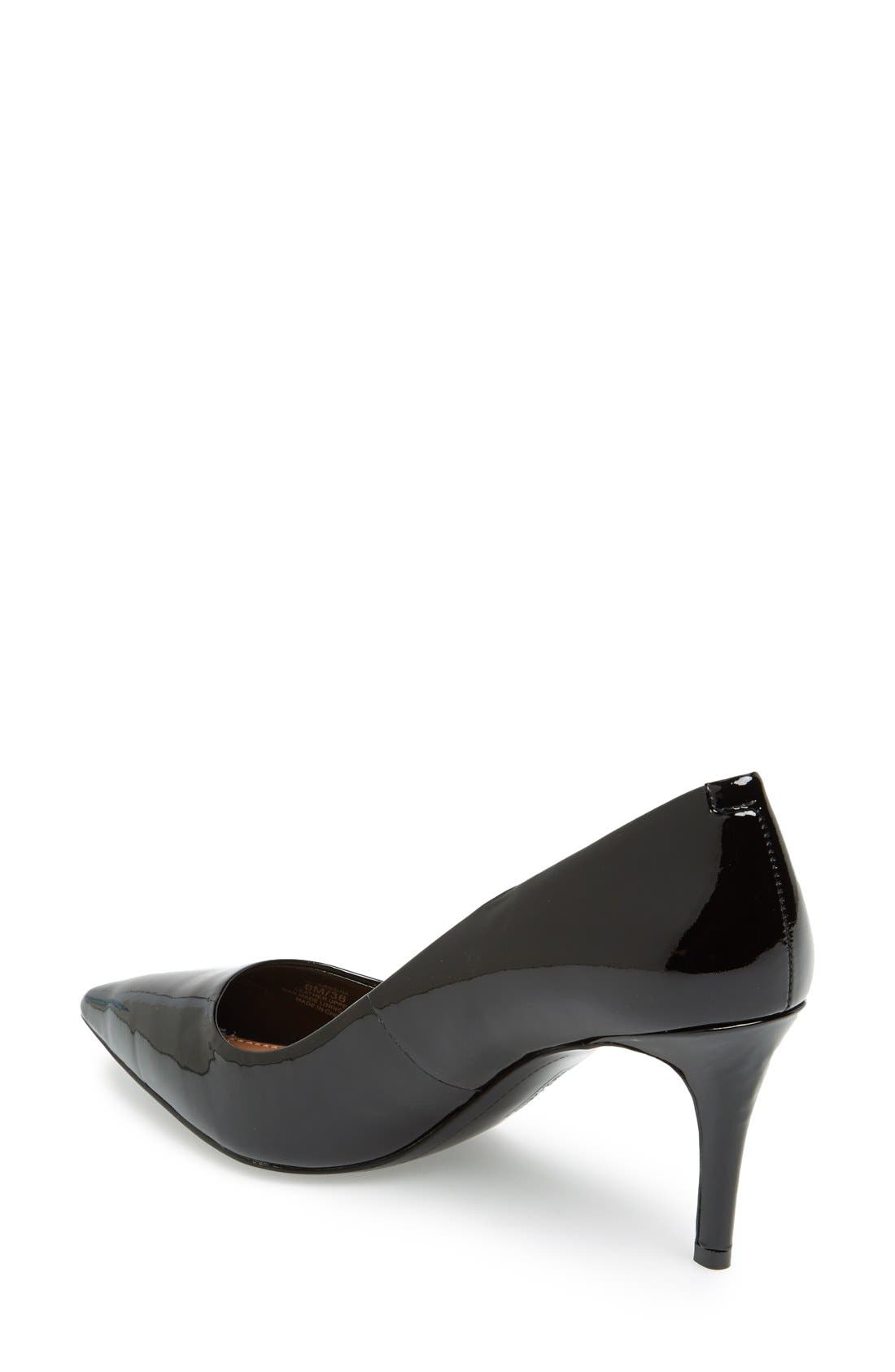 'Cassina' Pointy Toe Pump, Alternate, color, BLACK PATENT