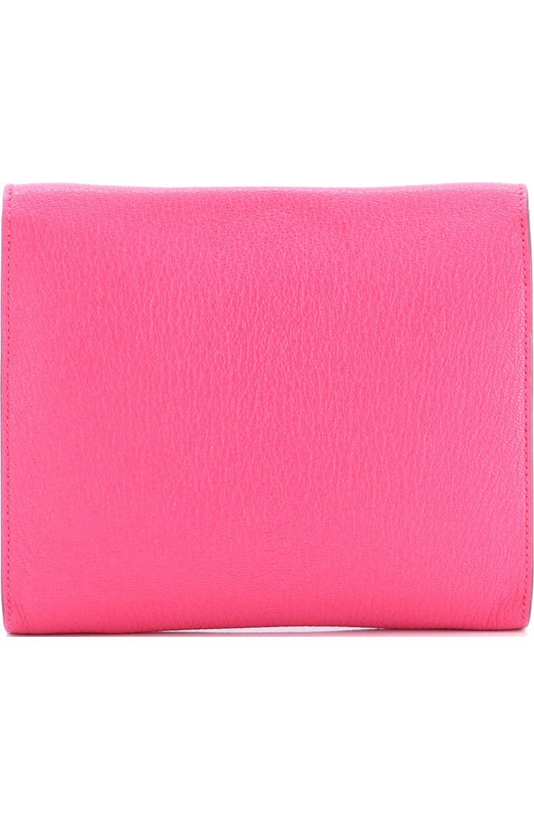 Pre-Owned Hermes Clic Wallet on Strap Chevre Mysore 16, Alternate, color, Rose Shocking