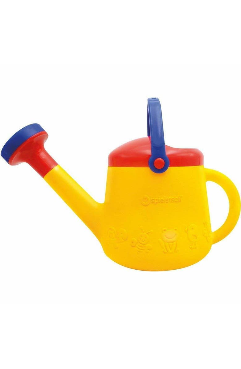 SPIELSTABIL Toddler Outdoor Garden Tools -Classic Yellow Watering Can for Kids Ages 18 Months and Up - 1 Liter Garden Toy Set - Made in Germany, Main, color, Yellow Multi