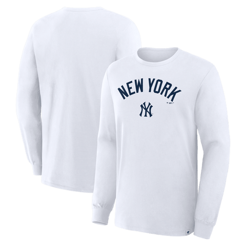 Men's Fanatics White New York Yankees Lock-Up Legacy Long Sleeve T-Shirt