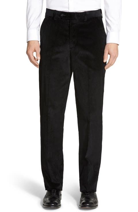 Luxury Italian Corduroy Flat Front Pants (Regular & Big)