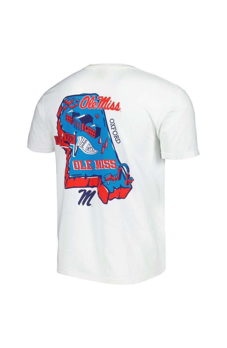 IMAGE ONE Men's White Ole Miss Rebels Hyperlocal T-Shirt, Alternate, color,