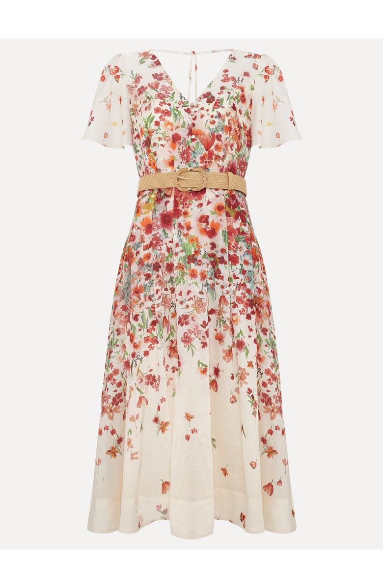 Phase Eight Lovette Floral Dress, Alternate, color, Cream