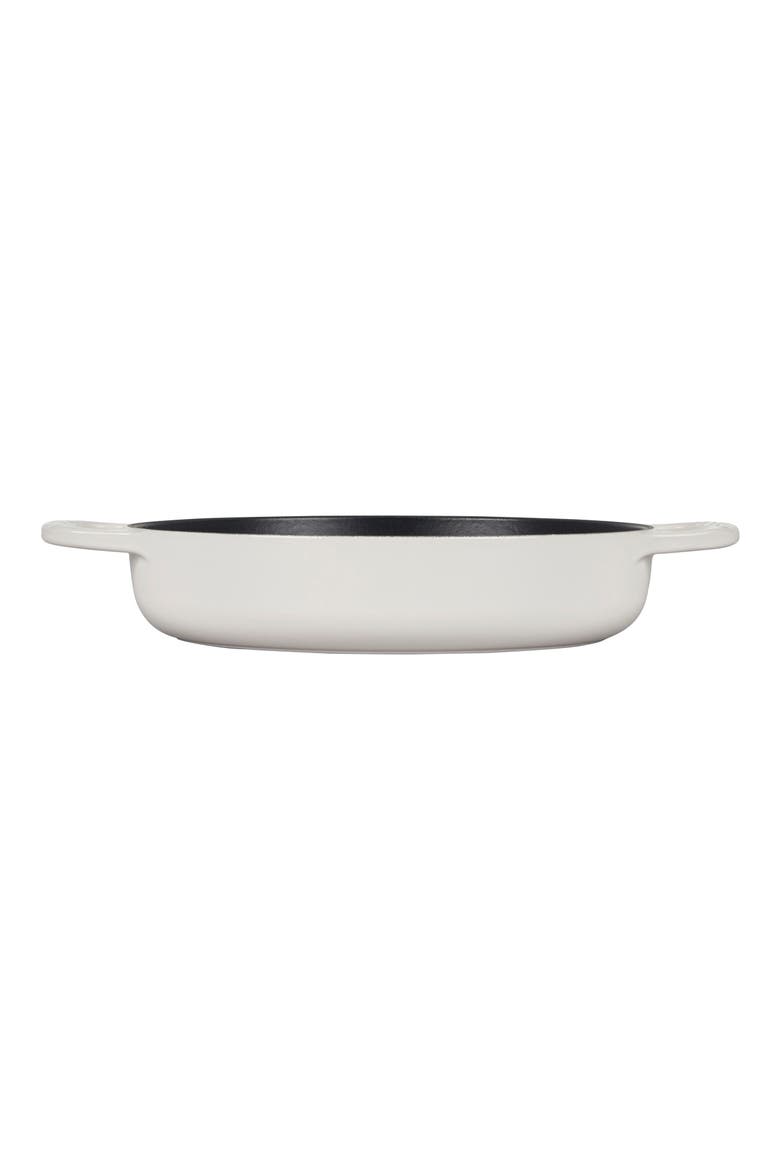 Signature Enamel Cast Iron Everyday Pan, Alternate, color, WHITE