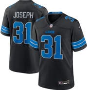 Nike Men's Nike Kerby Joseph Black Detroit Lions Alternate Game Jersey