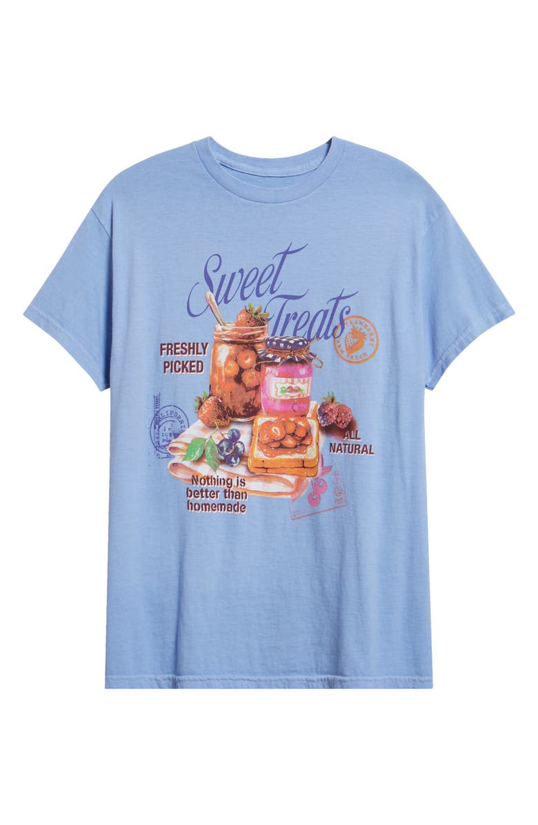 Vinyl Icons Sweet Treats Cotton Graphic T-Shirt, Alternate, color, Blue
