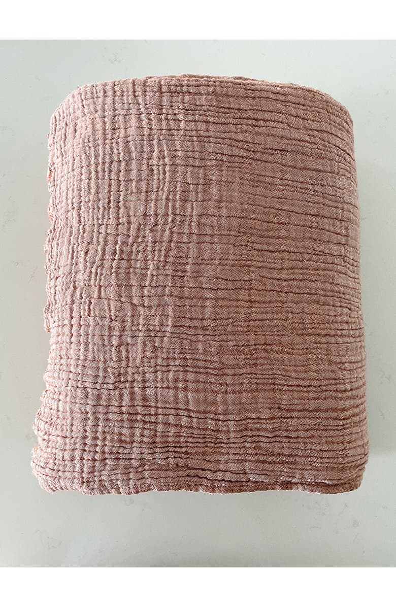 Anaya Crinkled Turkish Cotton Oversized Cuddle Blanket, Alternate, color,