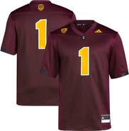 adidas Men's adidas #1 Maroon Arizona State Sun Devils Premier Football Jersey