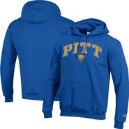 Champion Men's Champion Royal Pitt Panthers Arched Logo Fleece Pullover Hoodie
