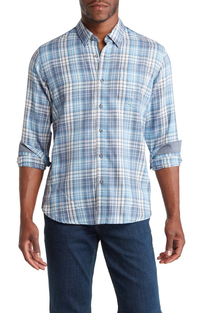 THREAD AND CLOTH Linear Multi Plaid Shirt, Main, color,