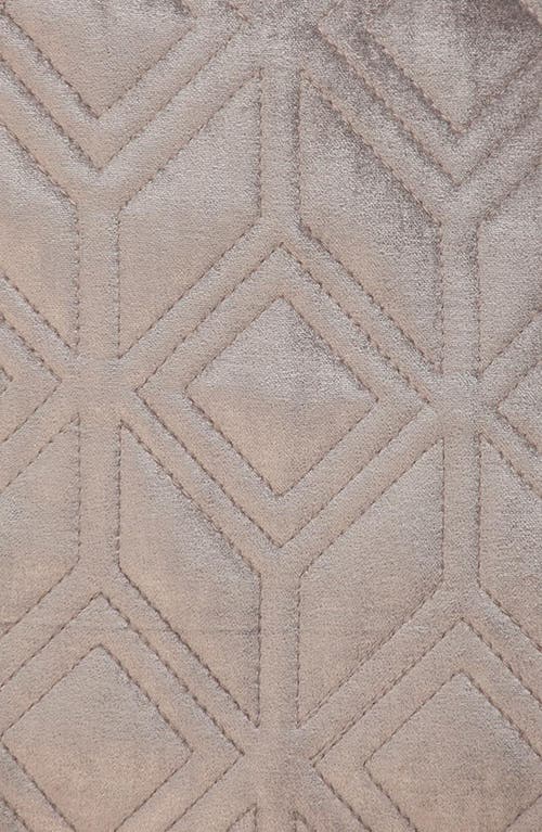 Parkland Collection Tufted Velvet Throw Pillow In Taupe