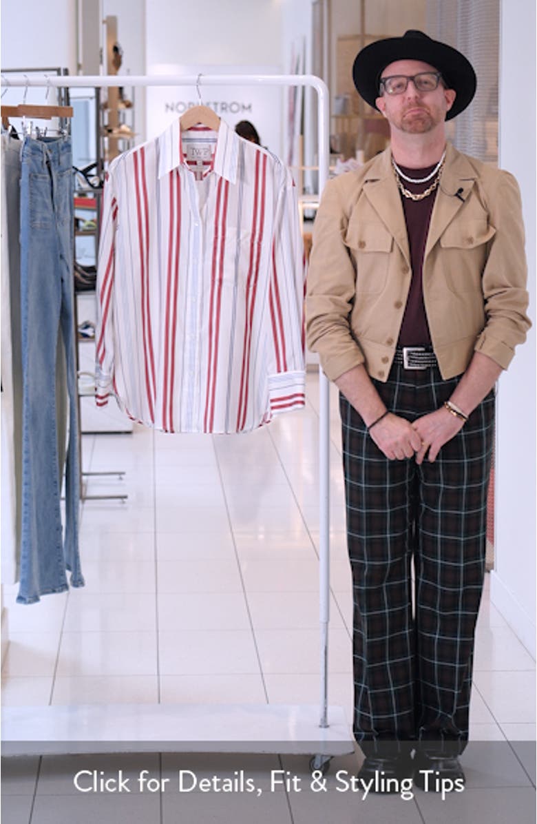 Big Joe Stripe Silk Button-Up Shirt, sales video thumbnail