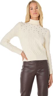 The Noli Shop Cara Crystal Sweater