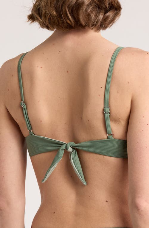 Dippin Daisys Gigi Underwire Bikini Top In Avocado Rib