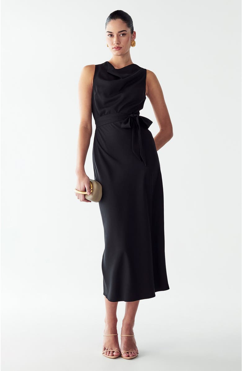 WILLA Reane Dress, Main, color, Black