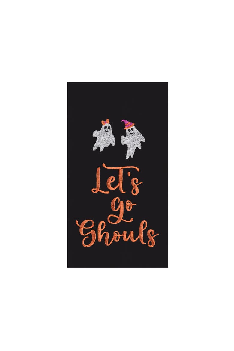 Let's Go Ghouls Towel, Main, color, Black