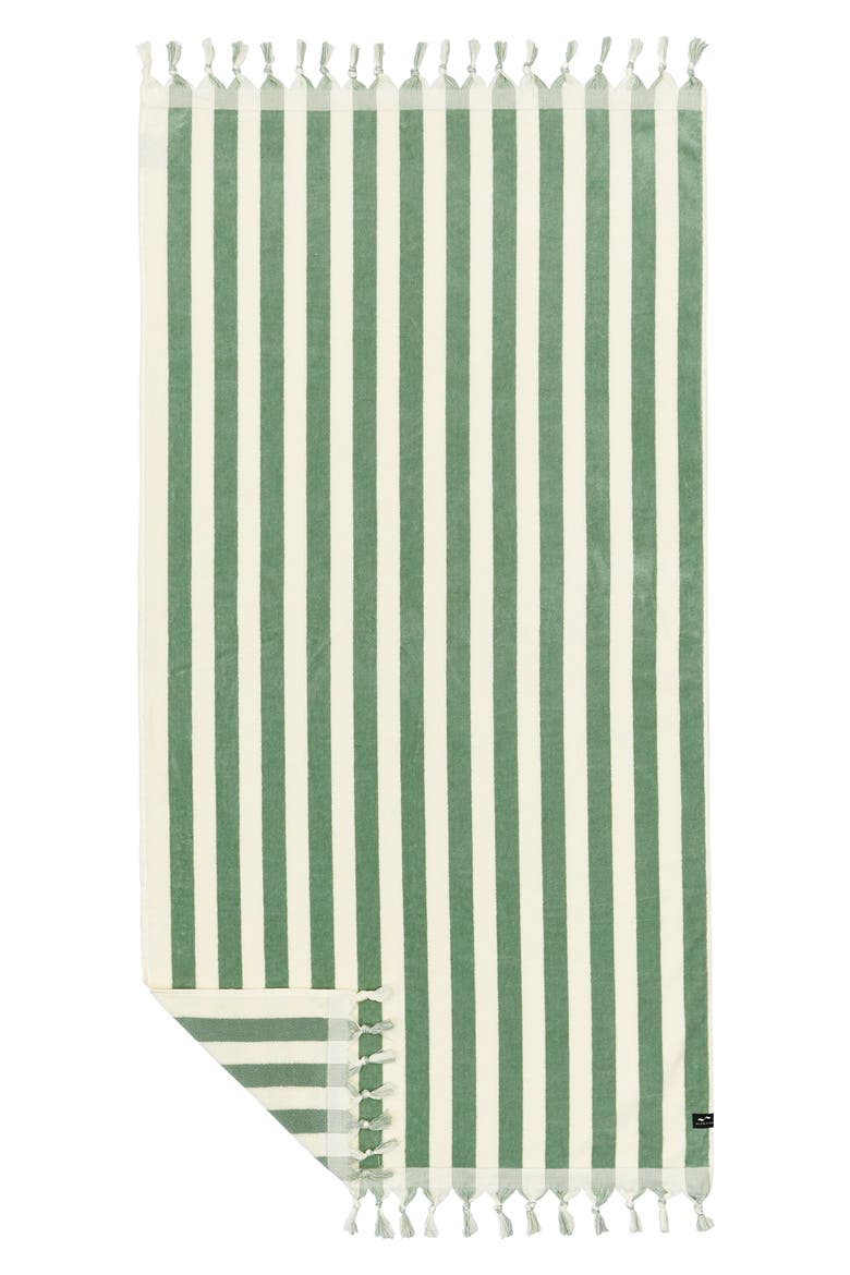 Cabana Striped Turkish Cotton Towel, Main, color, COASTAL MIST