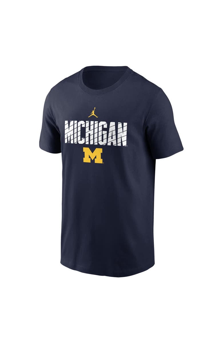 Jordan Brand Men's Jordan Brand Navy Michigan Wolverines Campus Endzone T-Shirt, Alternate, color, 