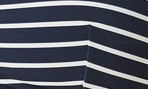 Sweaty Betty Core Racerback Bikini Top In Blue Coastal Stripe