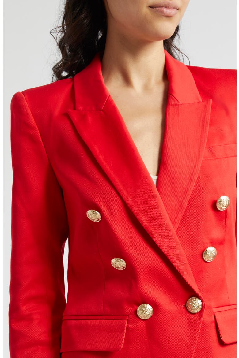Kendi Cotton Blazer, Alternate, color, HIGH RISK