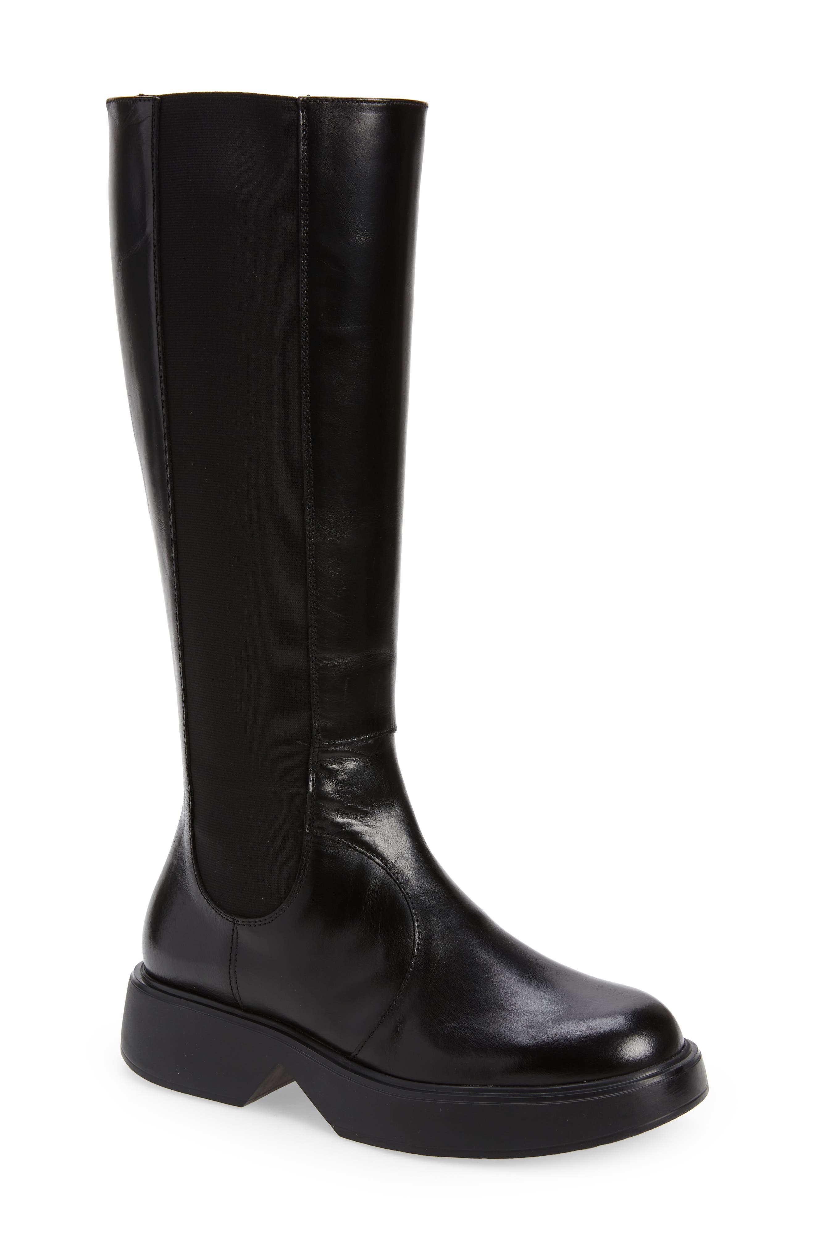 Wonders Knee High Leather Boot, Main, color, 