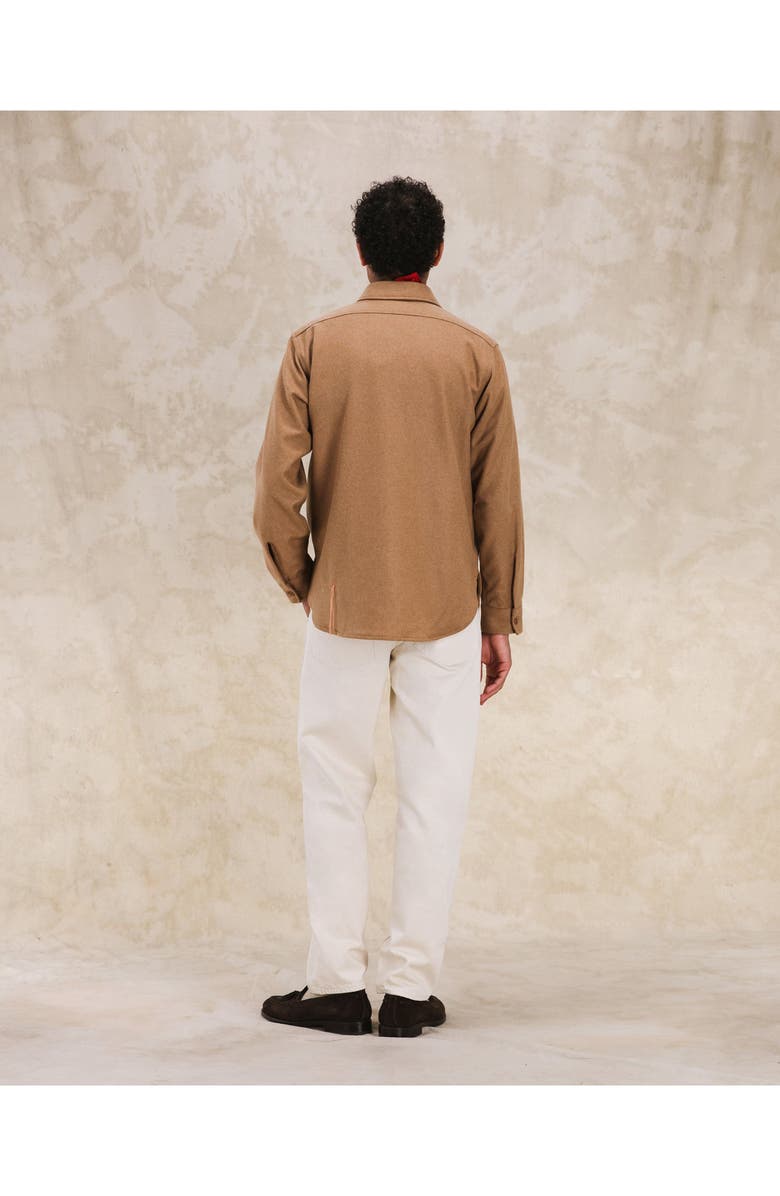 Fortela CPO Flannel Wool Overshirt, Alternate, color, 