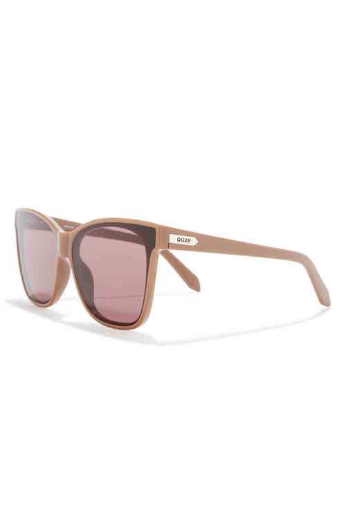 Quay After Party 51mm Square Sunglasses In Brown