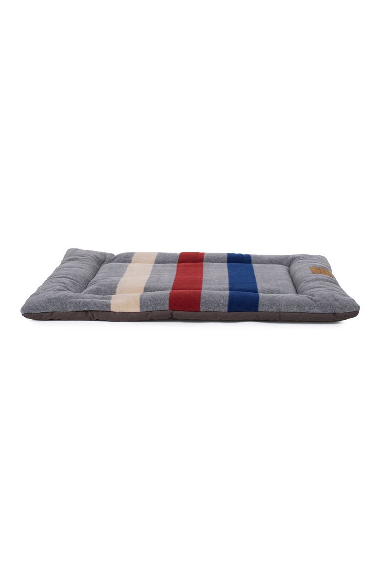 Fleece Comfort Cushion, Main, color, CABIN STRIPE GRAY