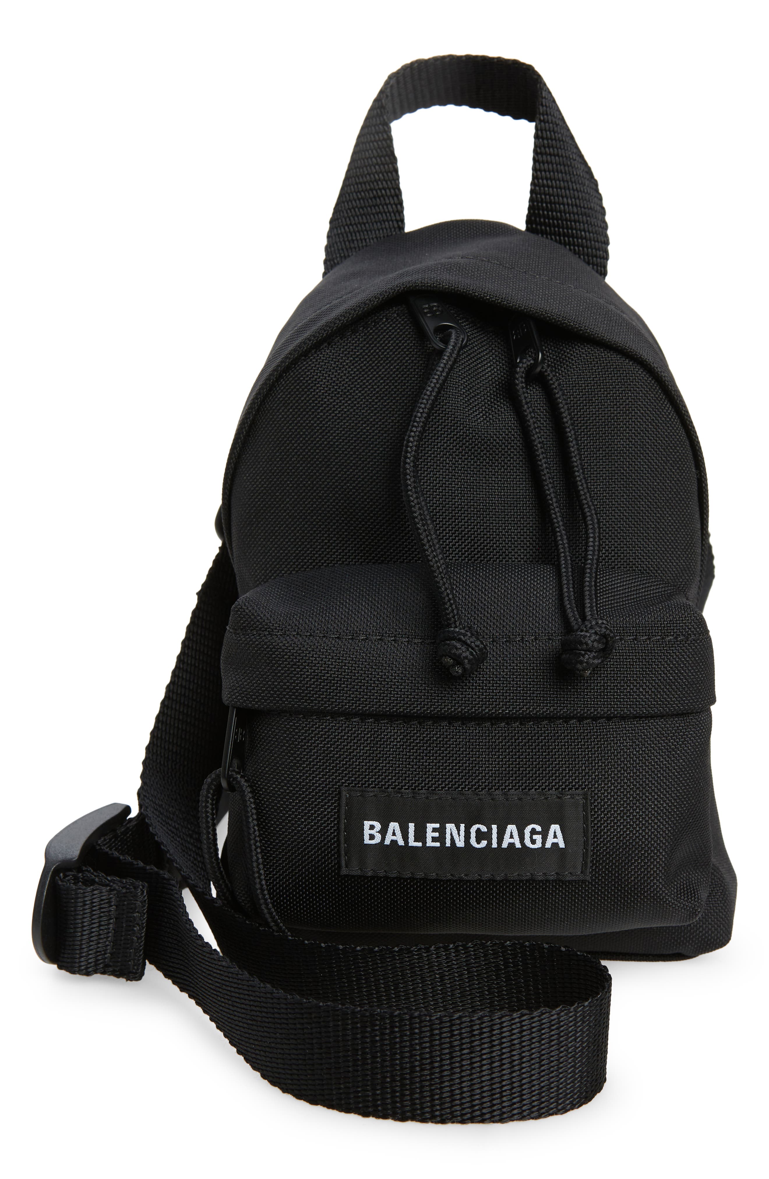 Balenciaga Mini Canvas Crossbody Backpack, Main, color, 