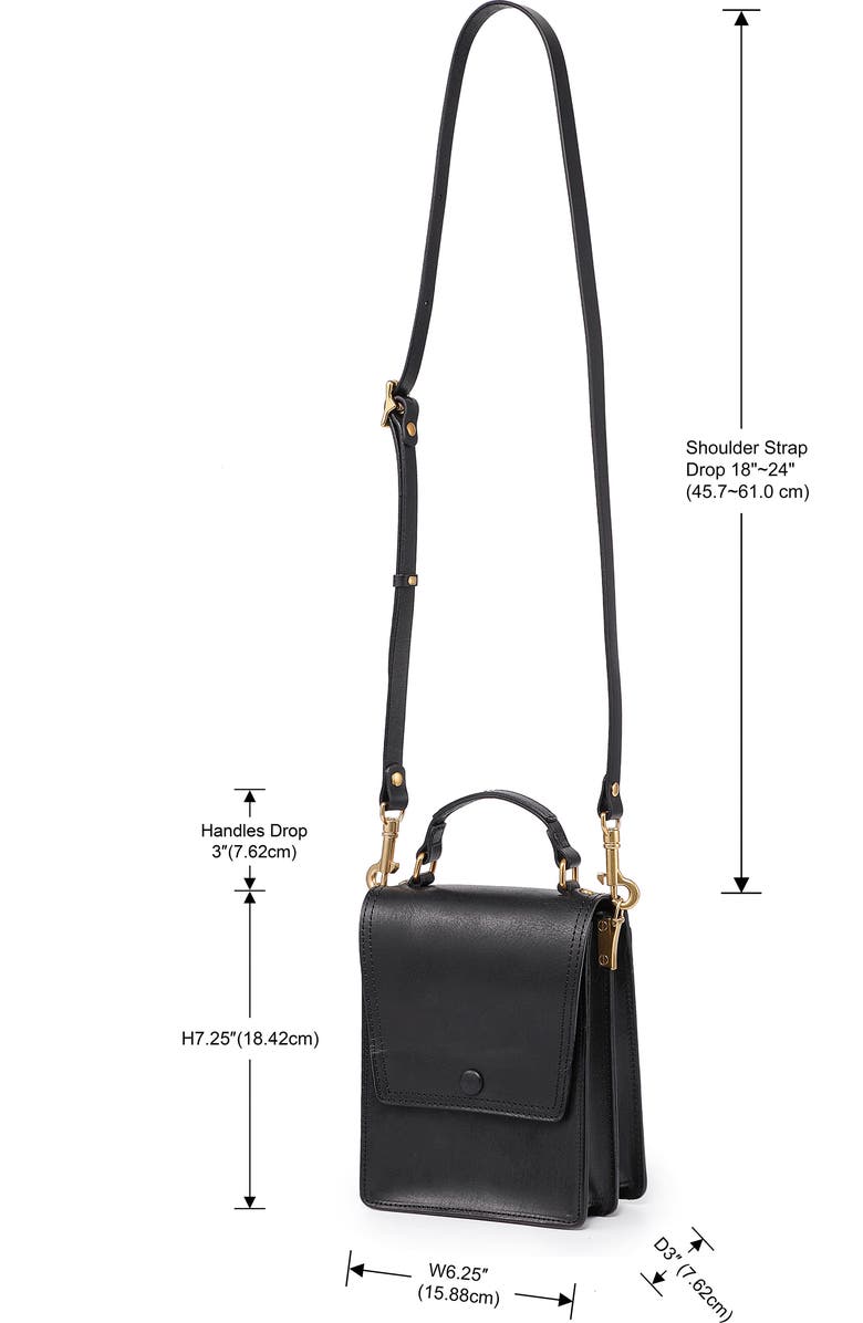 OLD TREND Basswood Leather Crossbody Bag, Alternate, color, Black