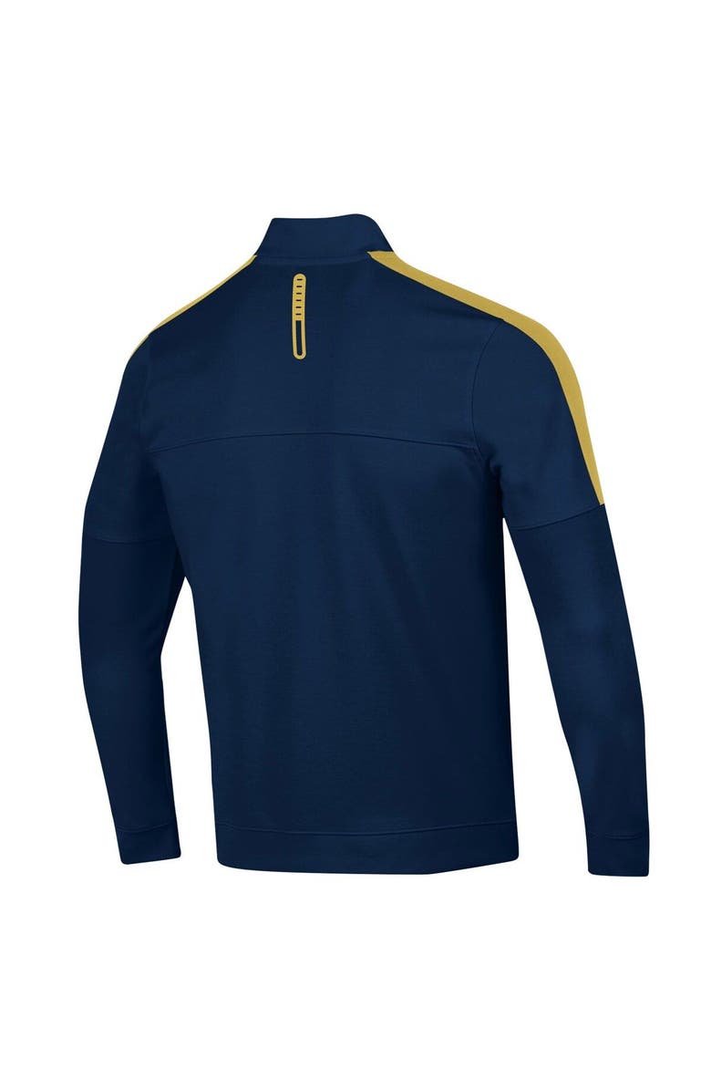 Under Armour Men's Under Armour Navy Notre Dame Fighting Irish Midlayer Half-Zip Jacket, Alternate, color, 