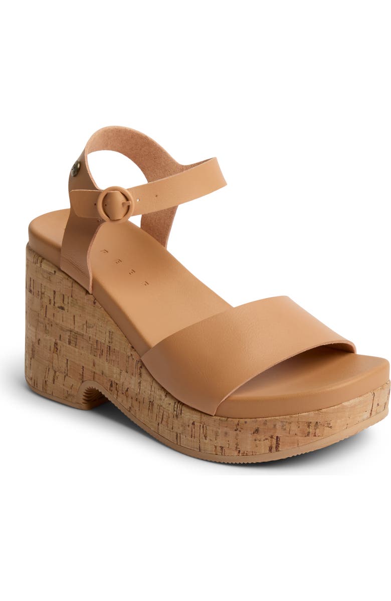 Reef Sunset Sayulita Platform Sandal, Main, color, Natural